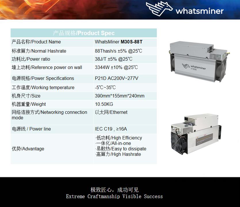 Whatsminer M30S-88T